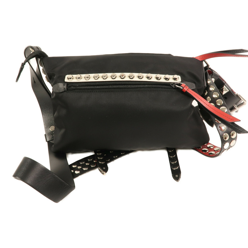 PRADA 尼龍Shoulder Bag銀扣肩背袋-1