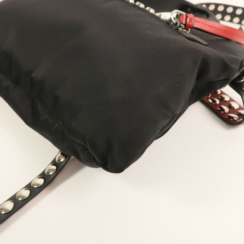 PRADA 尼龍Shoulder Bag銀扣肩背袋-7