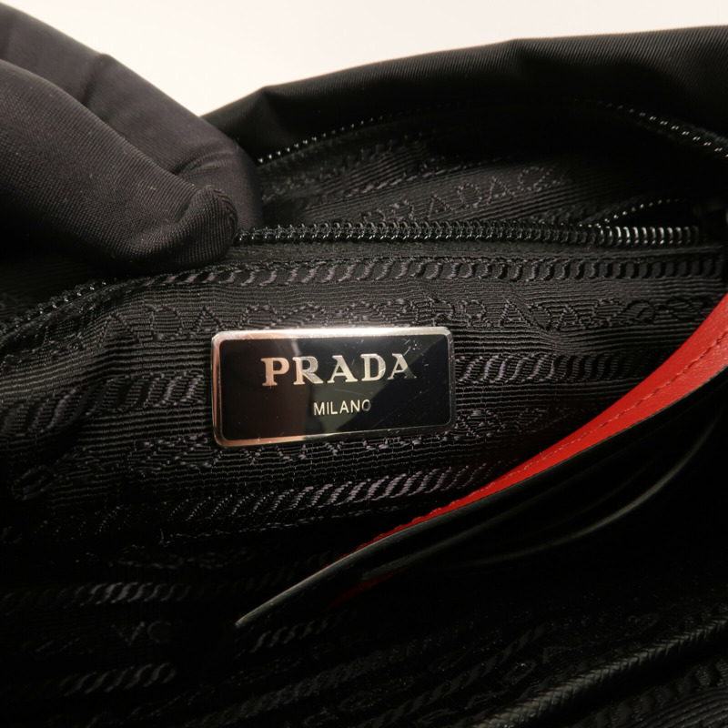 PRADA 尼龍Shoulder Bag銀扣肩背袋-12