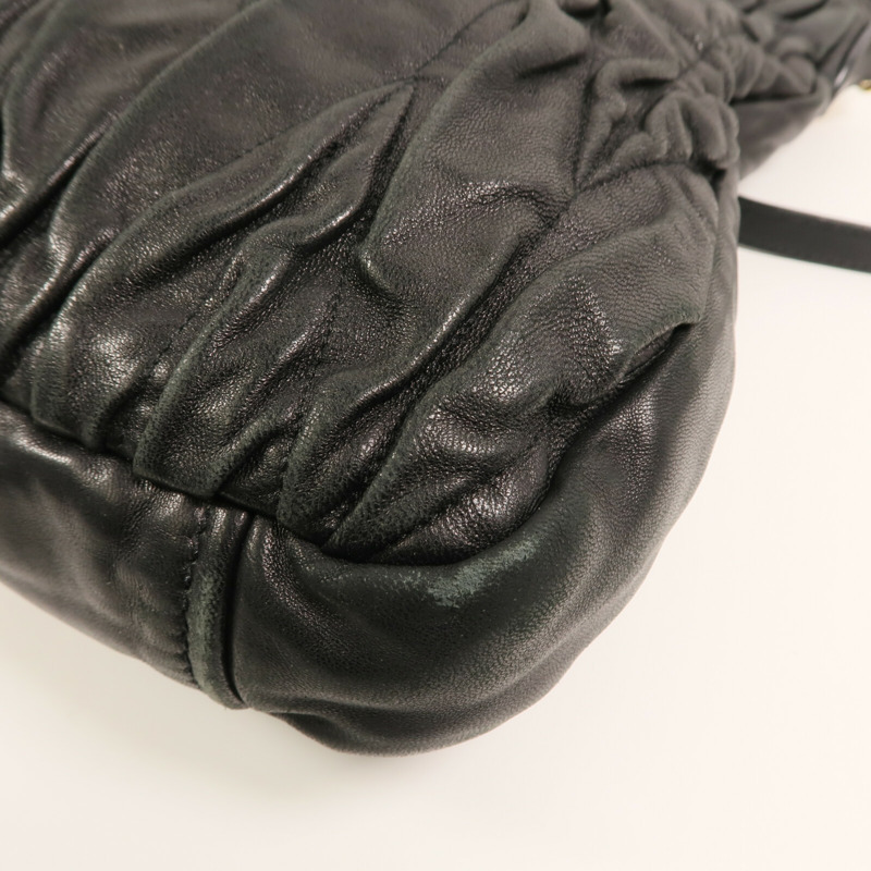 Miu Miu 牛皮皮革2 Way Shoulder金扣手挽肩背兩用袋-6