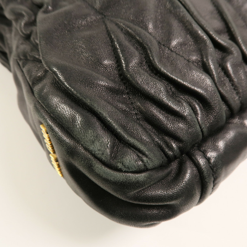 Miu Miu 牛皮皮革2 Way Shoulder金扣手挽肩背兩用袋-7