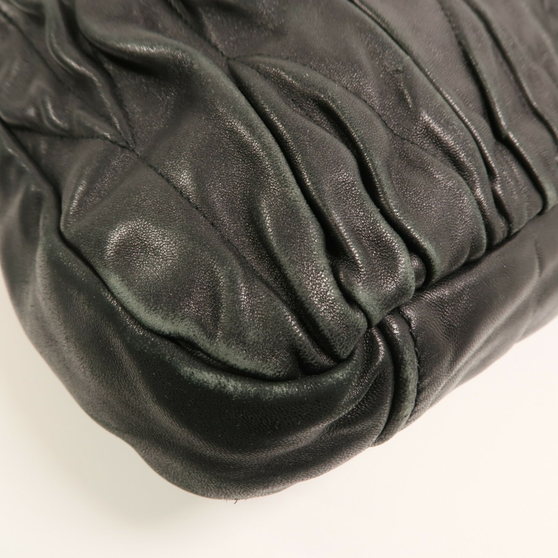 Miu Miu 牛皮皮革2 Way Shoulder金扣手挽肩背兩用袋-9