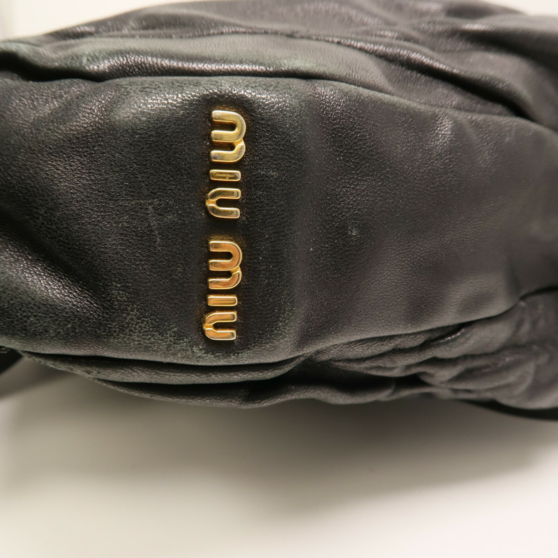 Miu Miu 牛皮皮革2 Way Shoulder金扣手挽肩背兩用袋-11