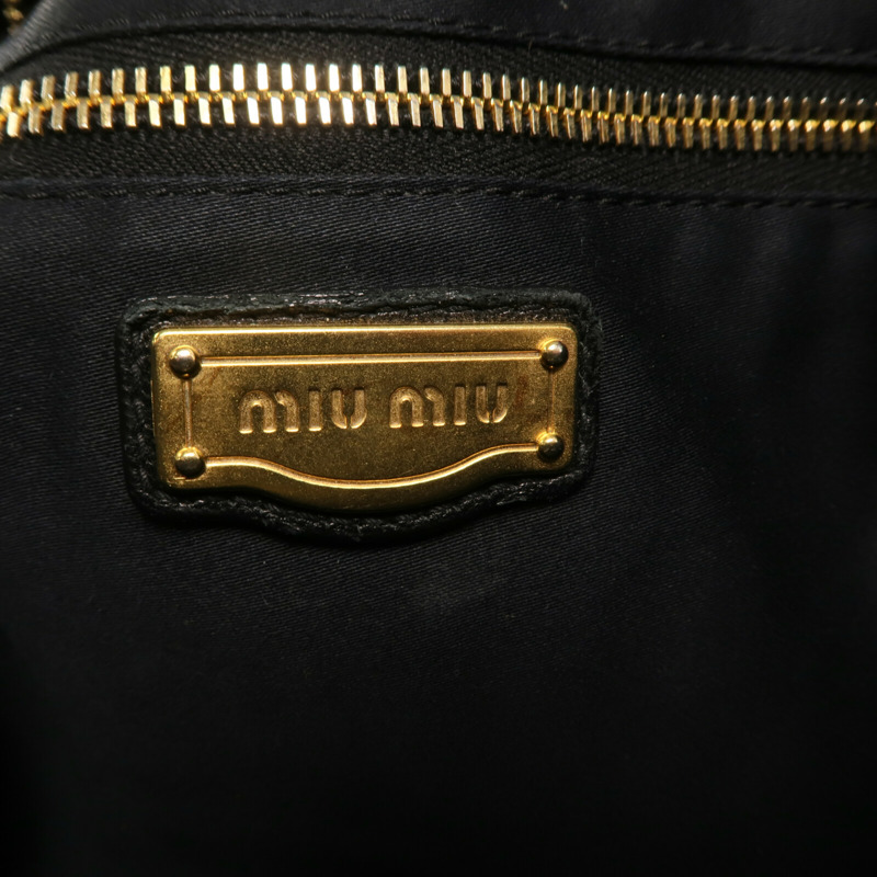 Miu Miu 牛皮皮革2 Way Shoulder金扣手挽肩背兩用袋-13