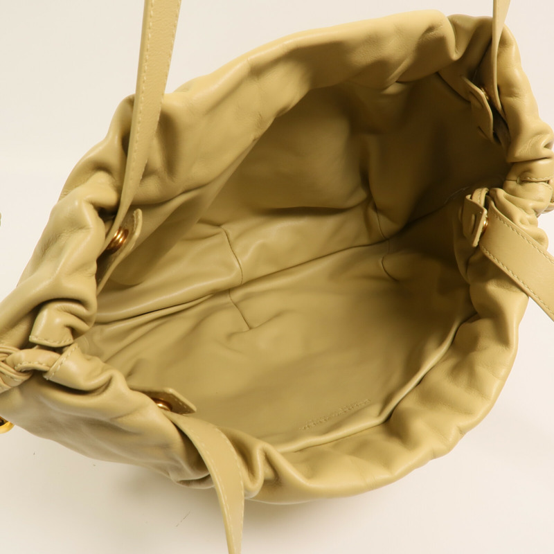 BOTTEGA VENETA 牛皮皮革The Bulb金扣肩背袋-10