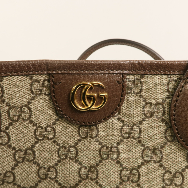GUCCI 塗層帆布Ophidia Medium Tote Bag金扣手挽肩背兩用袋-9