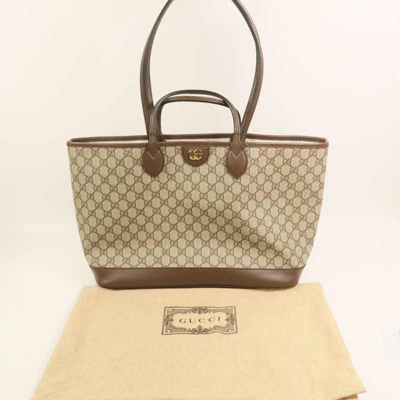 GUCCI 塗層帆布Ophidia Medium Tote Bag金扣手挽肩背兩用袋-14