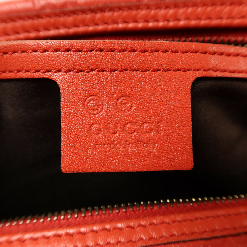 GUCCI 牛皮皮革Hand Bag金扣手挽袋-5