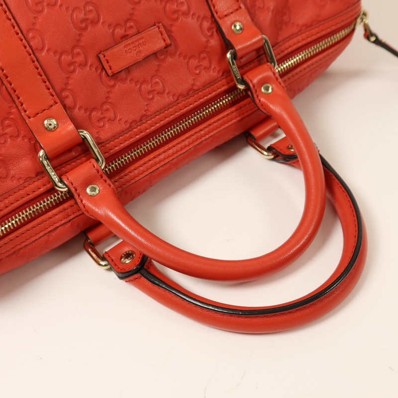 GUCCI 牛皮皮革Hand Bag金扣手挽袋-7