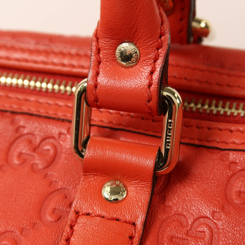 GUCCI 牛皮皮革Hand Bag金扣手挽袋-9