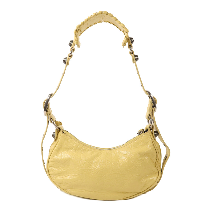 BALENCIAGA 羊皮皮革Le Cagole XS銀扣肩背袋-1