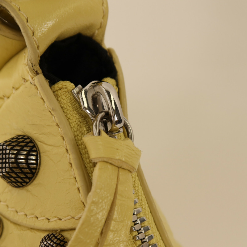 BALENCIAGA 羊皮皮革Le Cagole XS銀扣肩背袋-9