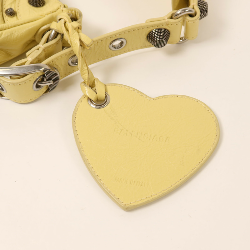 BALENCIAGA 羊皮皮革Le Cagole XS銀扣肩背袋-10