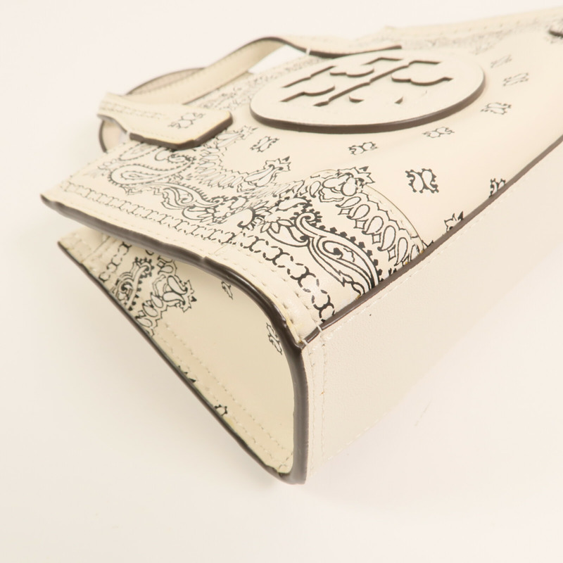 Tory Burch 皮革Ella Micro Tote Bag銀扣手挽肩背兩用袋-5