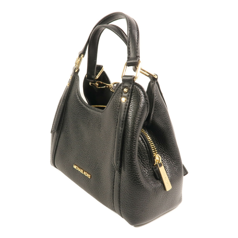 Michael Kors 牛皮皮革Shoulder Bag金扣手挽肩背兩用袋-2