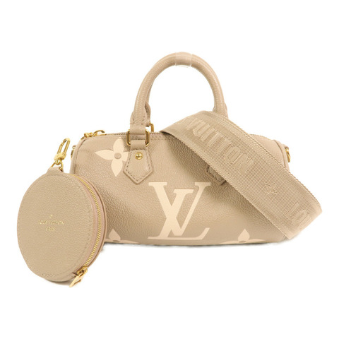 LOUIS VUITTON Monogram Empreinte Papillon BB金扣手挽肩背兩用袋