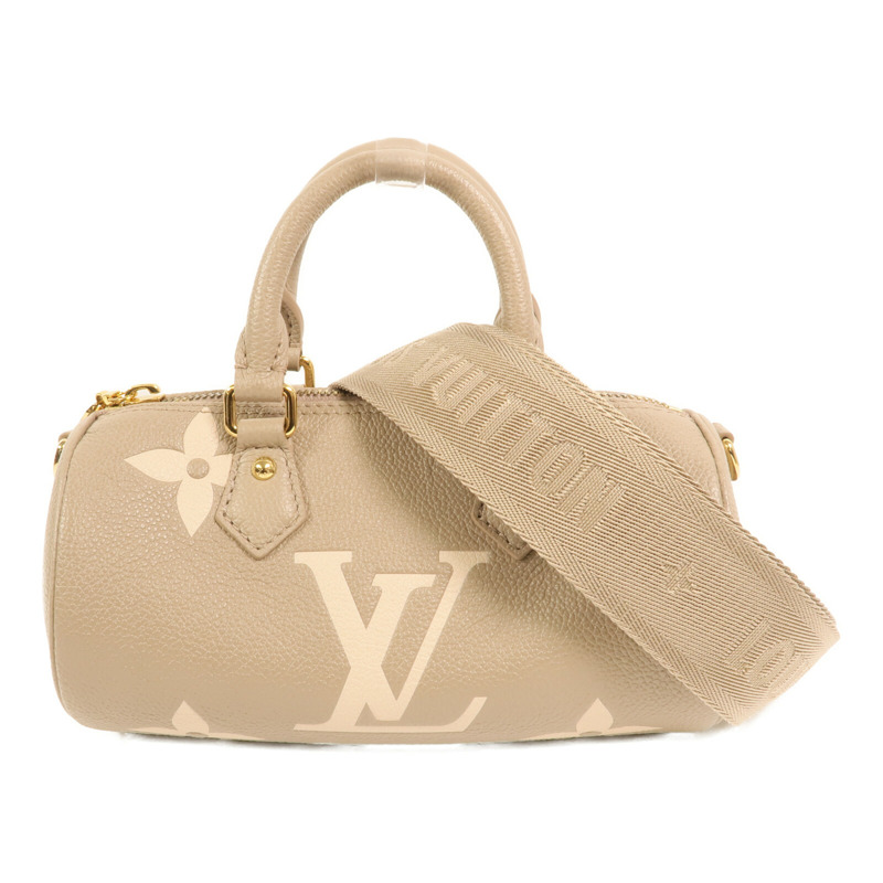 LOUIS VUITTON Monogram Empreinte Papillon BB金扣手挽肩背兩用袋-1
