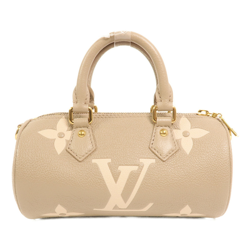LOUIS VUITTON Monogram Empreinte Papillon BB金扣手挽肩背兩用袋-3