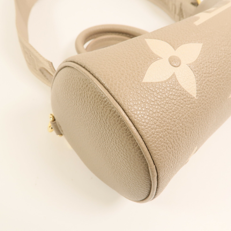 LOUIS VUITTON Monogram Empreinte Papillon BB金扣手挽肩背兩用袋-9