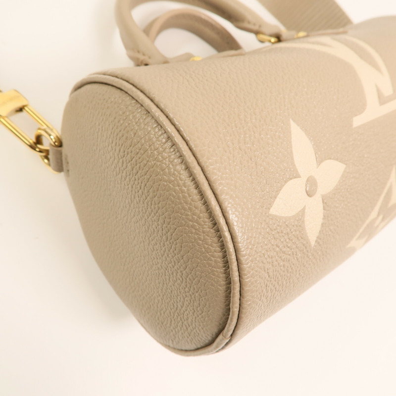 LOUIS VUITTON Monogram Empreinte Papillon BB金扣手挽肩背兩用袋-11