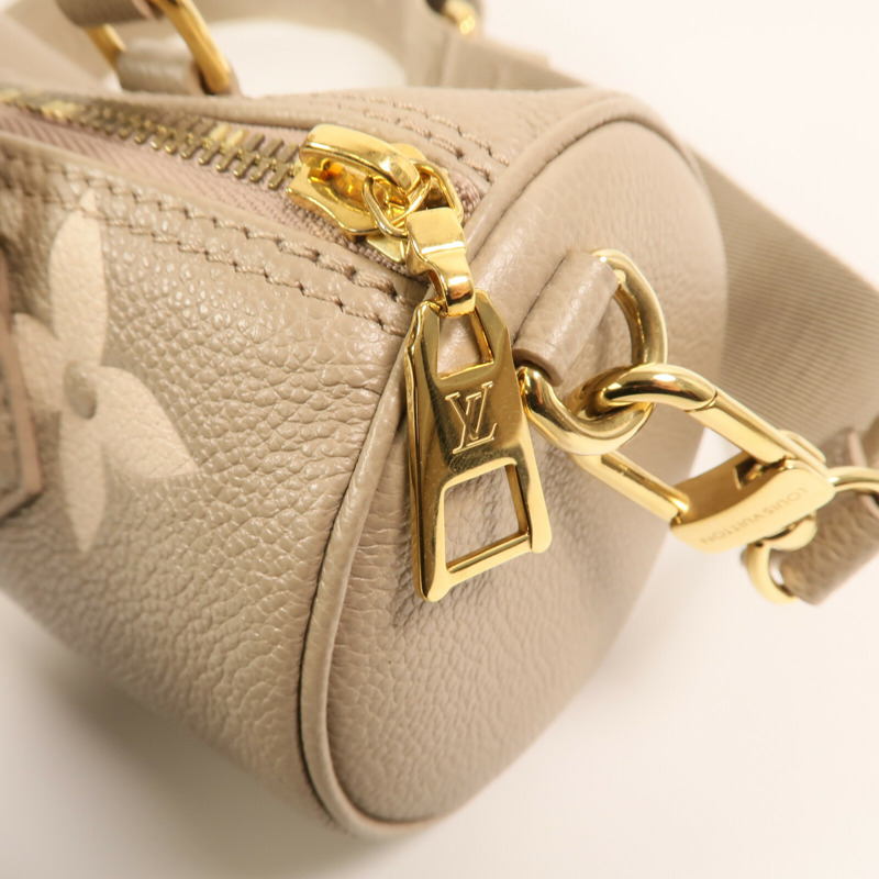 LOUIS VUITTON Monogram Empreinte Papillon BB金扣手挽肩背兩用袋-12