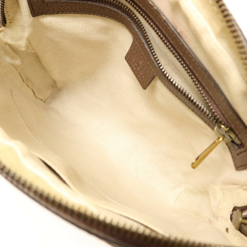 GUCCI 塗層帆布Ophidia GG金扣肩背袋-4