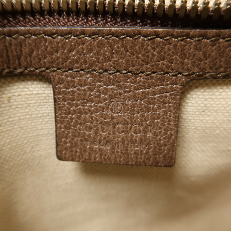 GUCCI 塗層帆布Ophidia GG金扣肩背袋-5