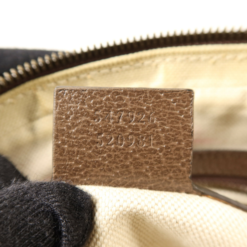 GUCCI 塗層帆布Ophidia GG金扣肩背袋-6