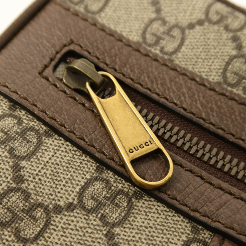 GUCCI 塗層帆布Ophidia GG金扣肩背袋-17