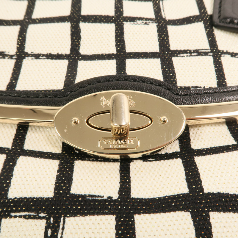 COACH 帆布Shoulder Bag金扣肩背袋-11