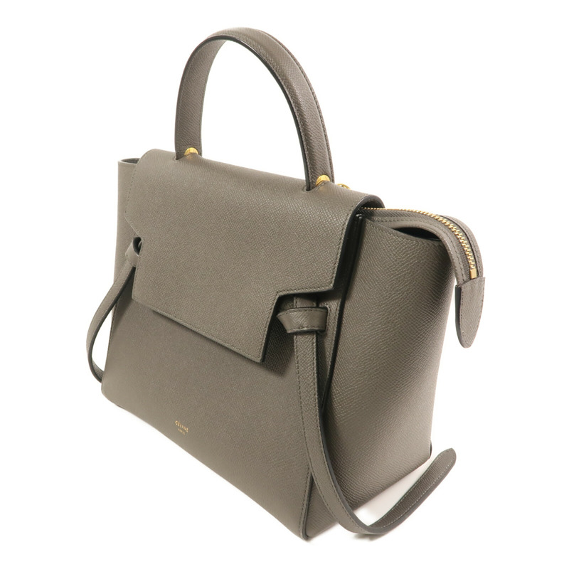 CELINE 牛皮皮革Belt Bag金扣手挽肩背兩用袋-2