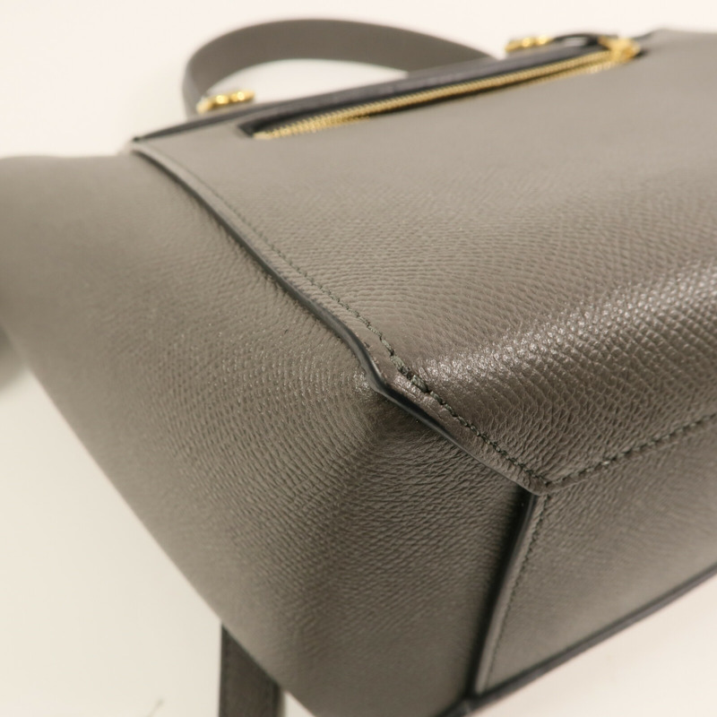 CELINE 牛皮皮革Belt Bag金扣手挽肩背兩用袋-9