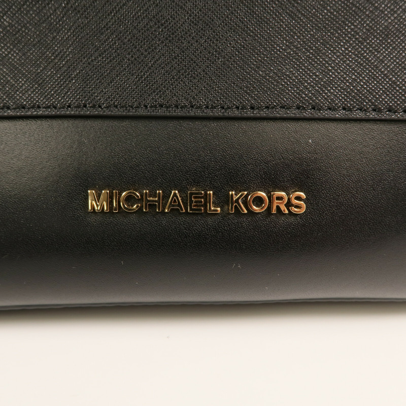 Michael Kors 牛皮皮革Bucket Bag金扣肩背袋-8