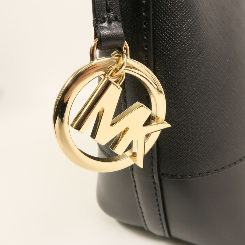 Michael Kors 牛皮皮革Bucket Bag金扣肩背袋-9