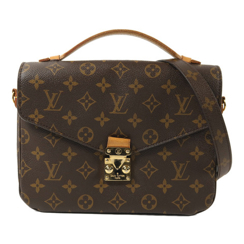 LOUIS VUITTON Monogram Pochette Metis MM金扣手挽肩背兩用袋