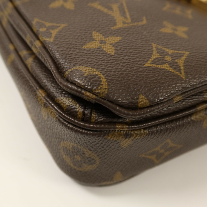 LOUIS VUITTON Monogram Pochette Metis MM金扣手挽肩背兩用袋-10