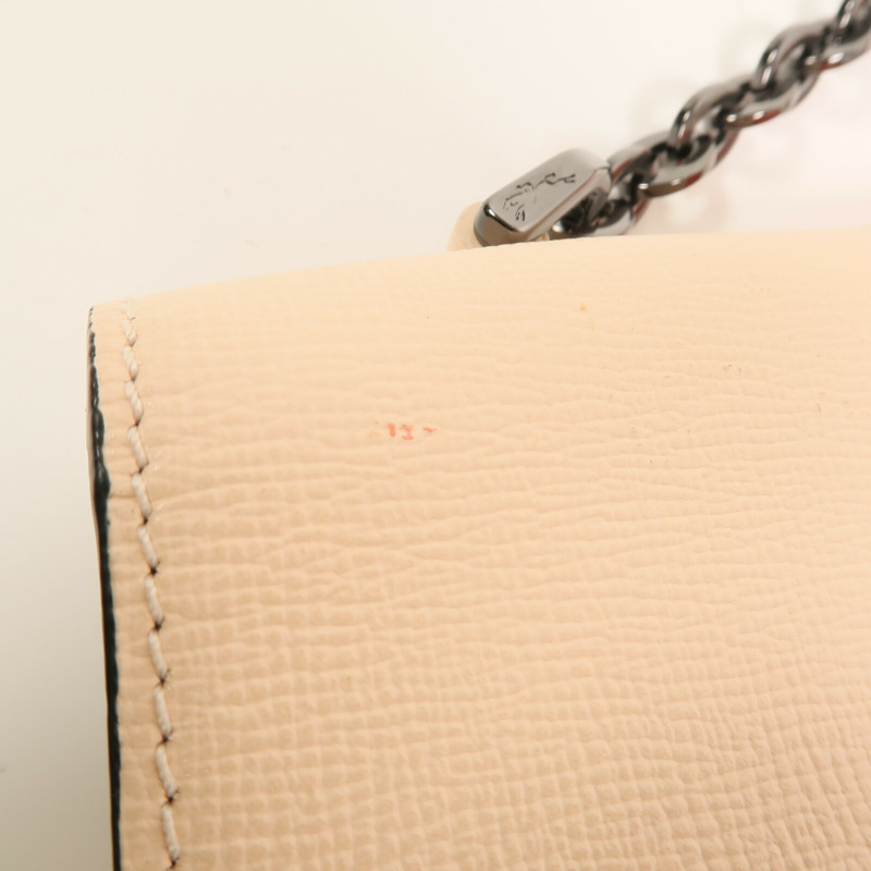 Longchamp 牛皮皮革Shoulder Bag銀扣鏈帶肩背袋-5