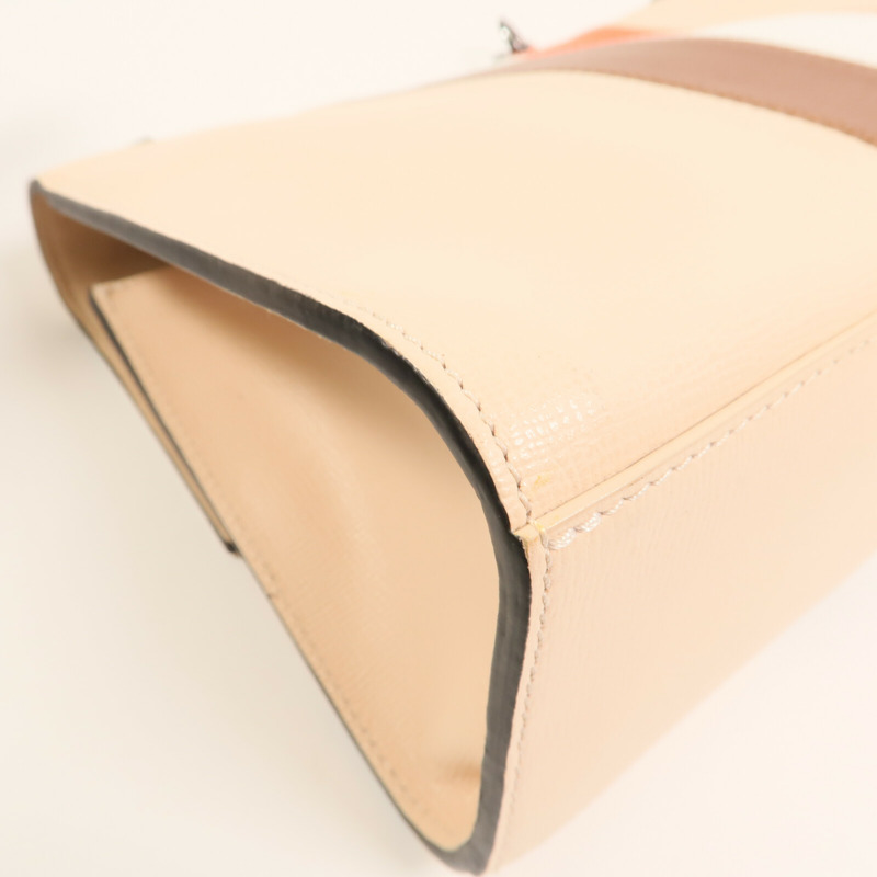 Longchamp 牛皮皮革Shoulder Bag銀扣鏈帶肩背袋-9