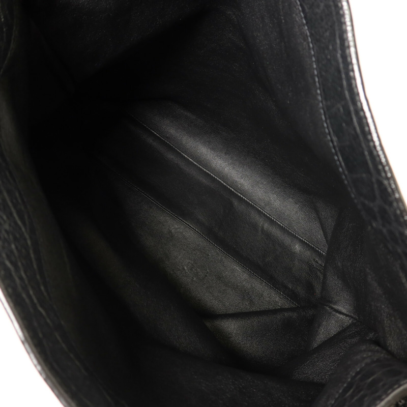 SAINT LAURENT 牛皮皮革Tag Hobo Bag金扣手挽肩背兩用袋-4