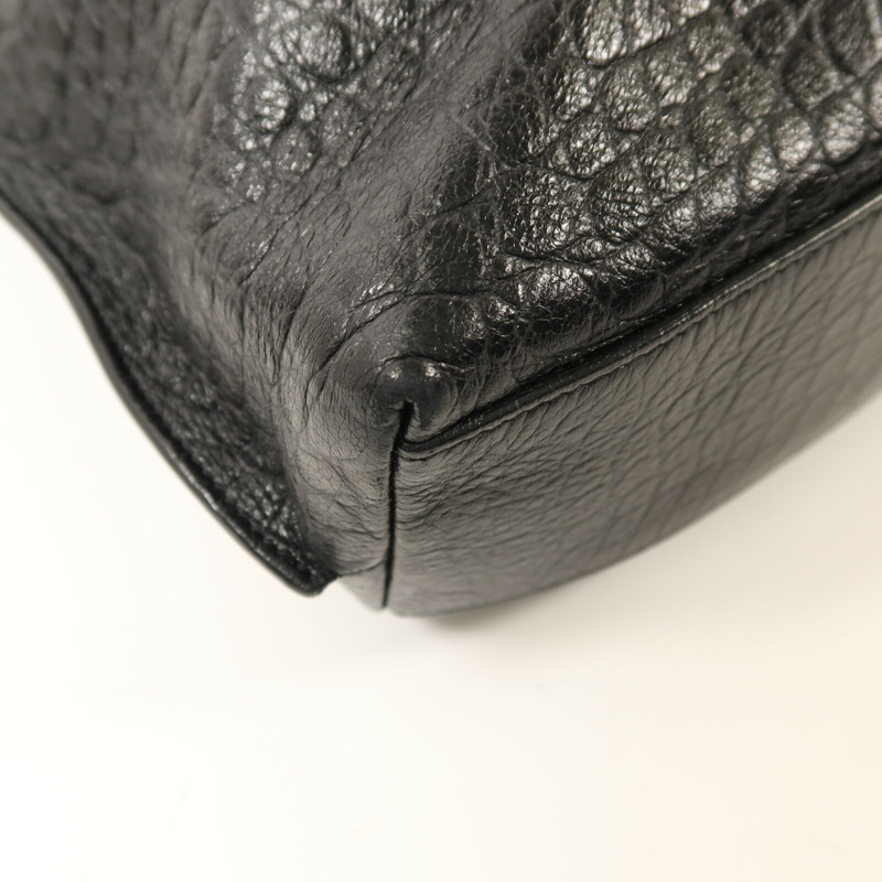 SAINT LAURENT 牛皮皮革Tag Hobo Bag金扣手挽肩背兩用袋-11