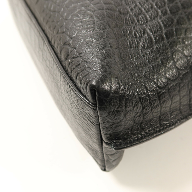 SAINT LAURENT 牛皮皮革Tag Hobo Bag金扣手挽肩背兩用袋-14