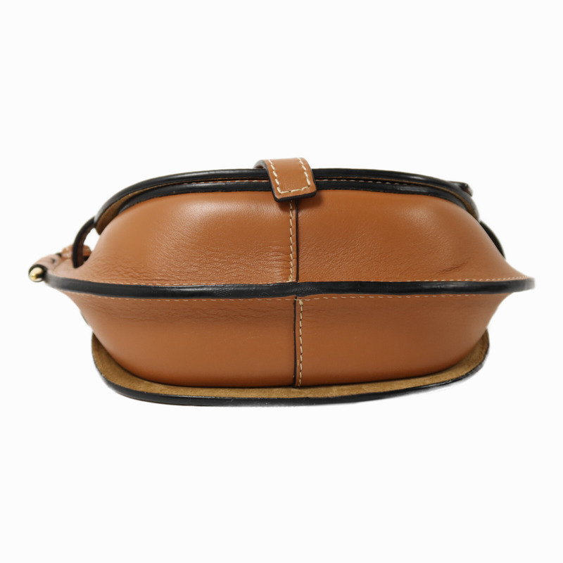 LOEWE 牛皮皮革Mini Gate Bag金扣肩背袋-3