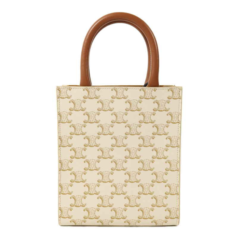 CELINE 塗層帆布Mini Vertical Bag金扣手挽肩背兩用袋-1