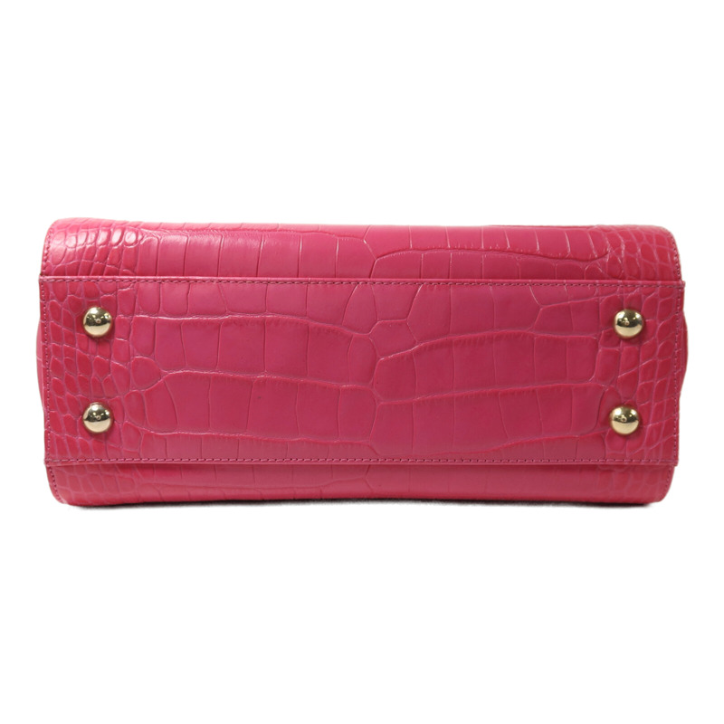 JIMMY CHOO 牛皮皮革2 Way Shoulder金扣手挽肩背兩用袋-3