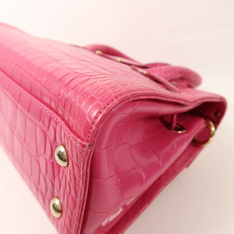 JIMMY CHOO 牛皮皮革2 Way Shoulder金扣手挽肩背兩用袋-15