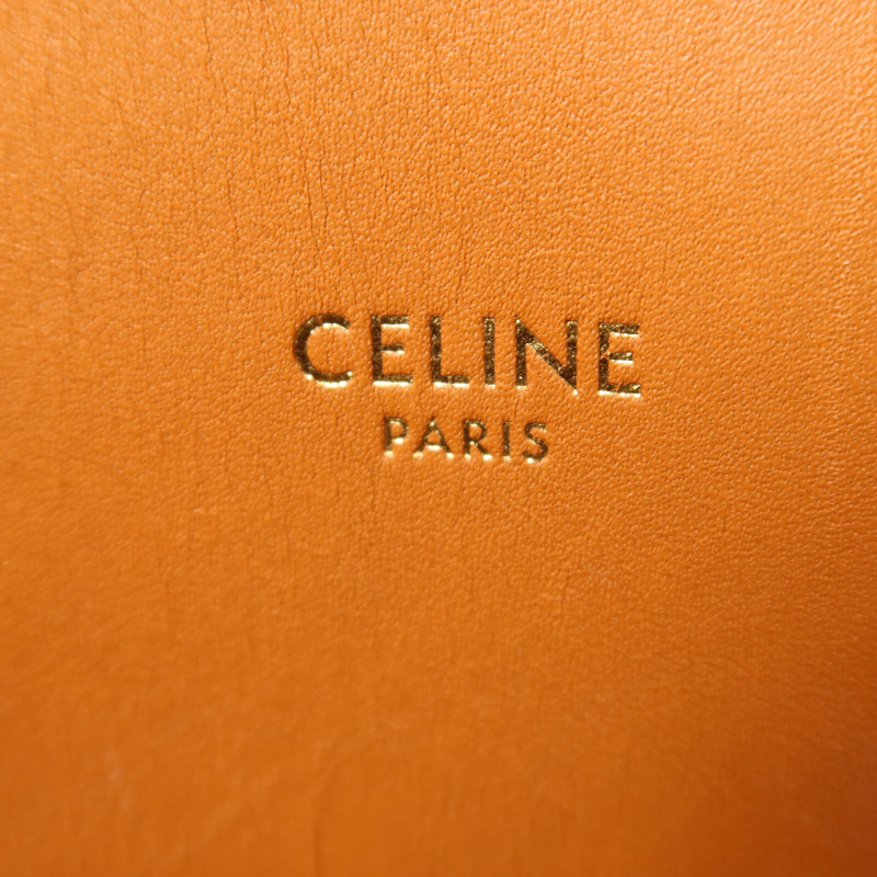 CELINE 帆布/牛皮皮革Cabas Vertical金扣手挽肩背兩用袋-5