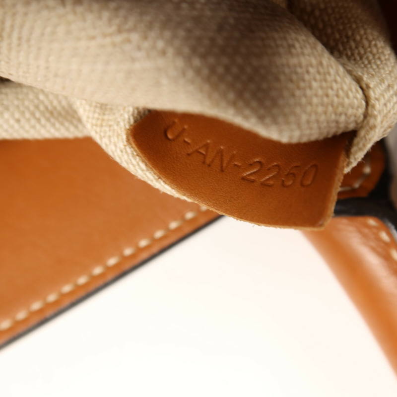 CELINE 帆布/牛皮皮革Cabas Vertical金扣手挽肩背兩用袋-7