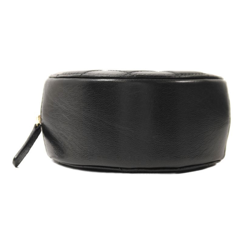 CHANEL 牛皮皮革Chain Shoulder金扣鏈帶肩背袋-3