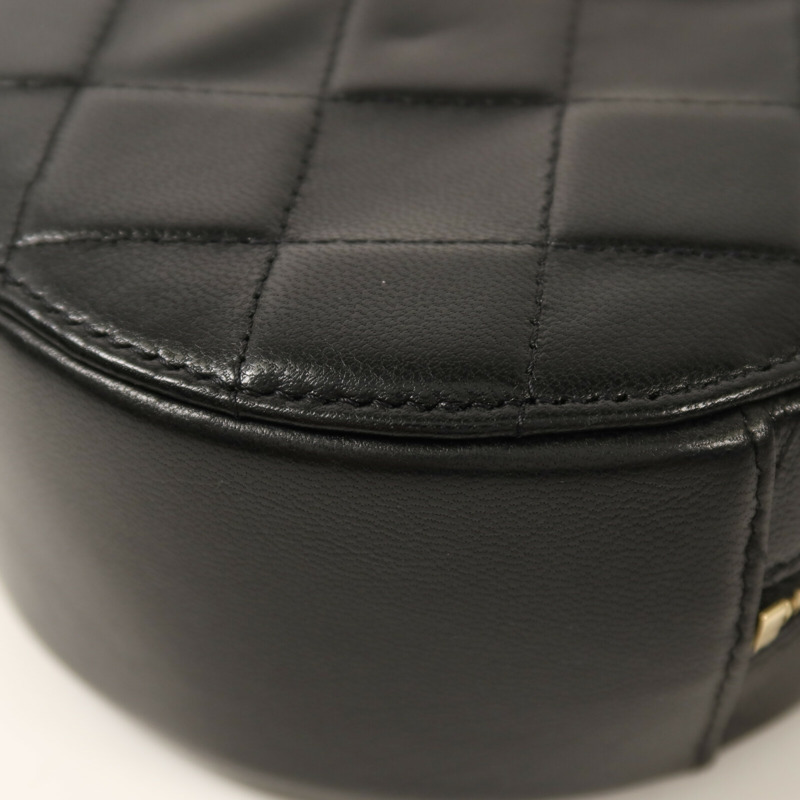 CHANEL 牛皮皮革Chain Shoulder金扣鏈帶肩背袋-13