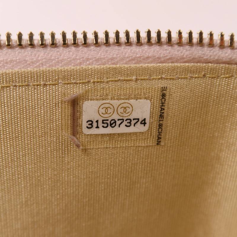 CHANEL 羊皮皮革Gold Ball Vanity Case金扣鏈帶肩背袋-6